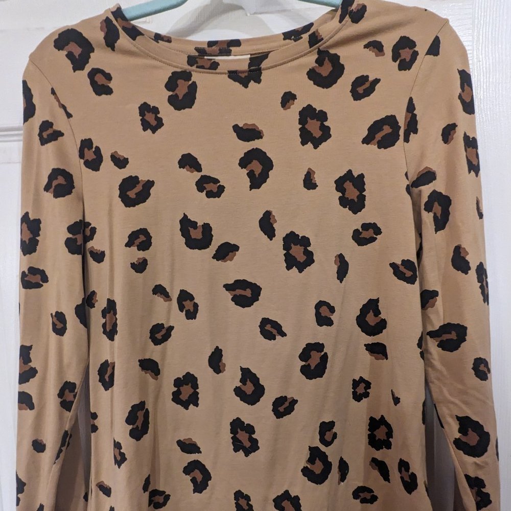 Leopard Print Long Sleeve shirt